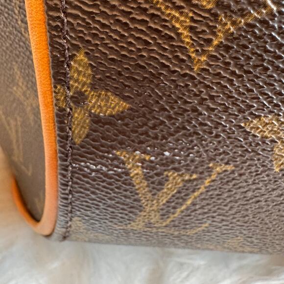 Louis Vuitton Ellipse PM Monogram Canvas Satchel Handbag Purse Bag Brown - Picture 11 of 12